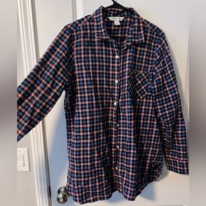 Tunic flannel long sleeve